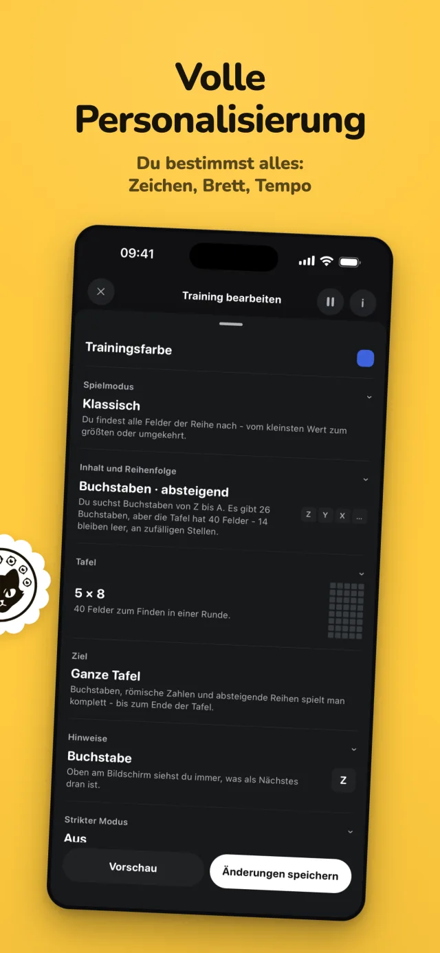 Trainings-Baukasten: Zeichen, Feld, Tempo